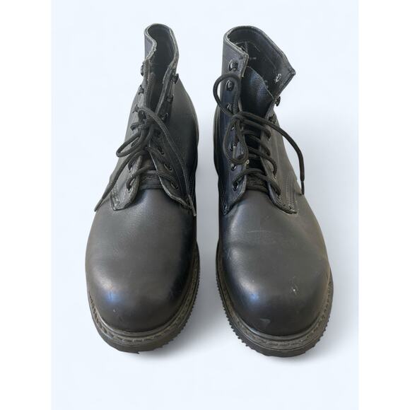 Men's Black Carolina Leather Boots Steel Toe Made in USA Red Bird 12 EEEE - Picture 6 of 10